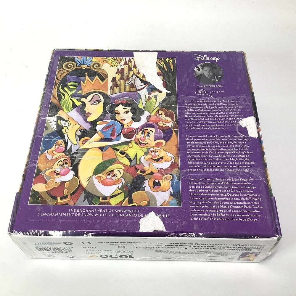 Disney Puzzle 1000 Pc Puzzle The Enchantment Of Snow‎ White USA Box Damaged New